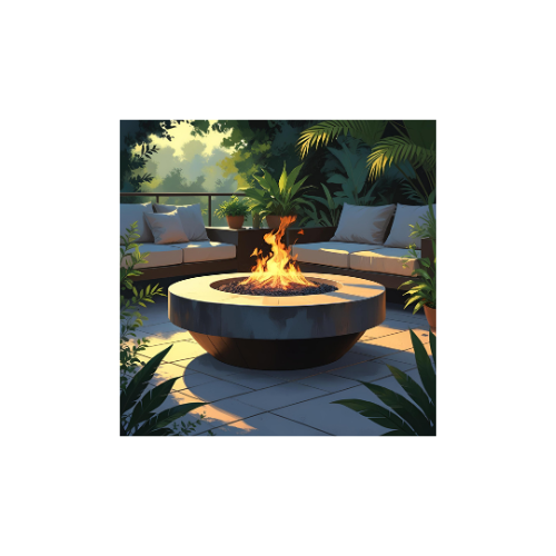 LumiTerra Ceramic Fire Pit